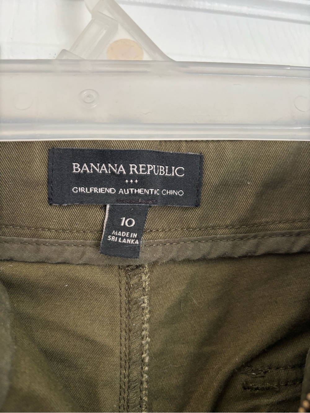 Banana Republic Olive Green Girlfriend Chino